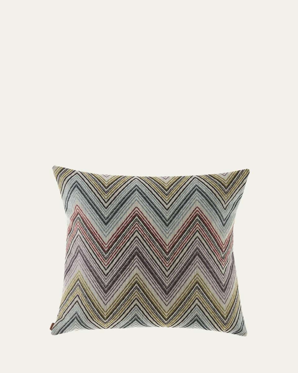 Andamane Chevron Jacquard Pillow, 24"Sq.